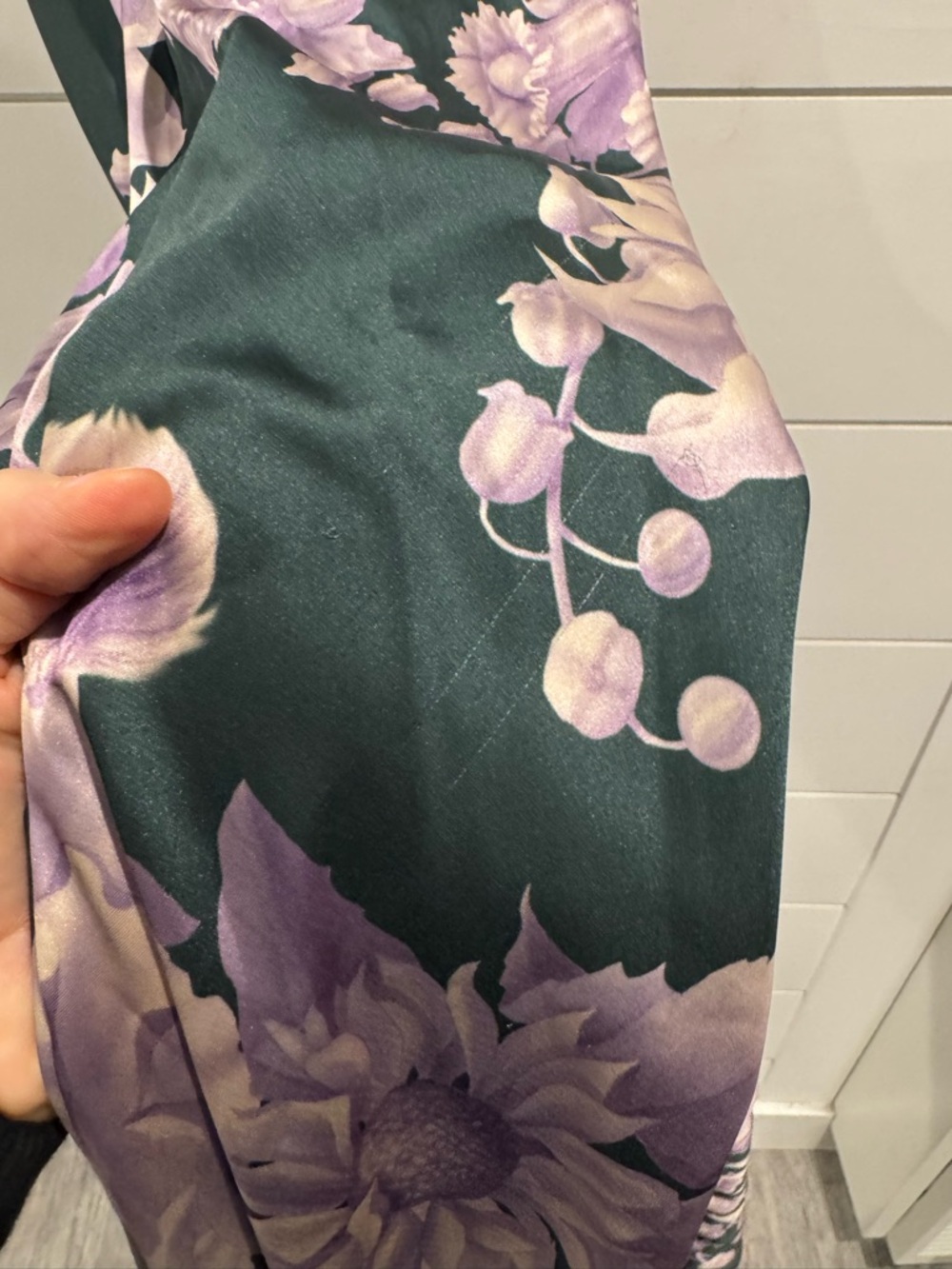 Especia purple green floral Arabella Printed Maxi Dress - Picture 12 of 13